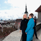 On a walk in Tallinn’s historical Old Town. Photo: Lise Åserud / NTB scanpix